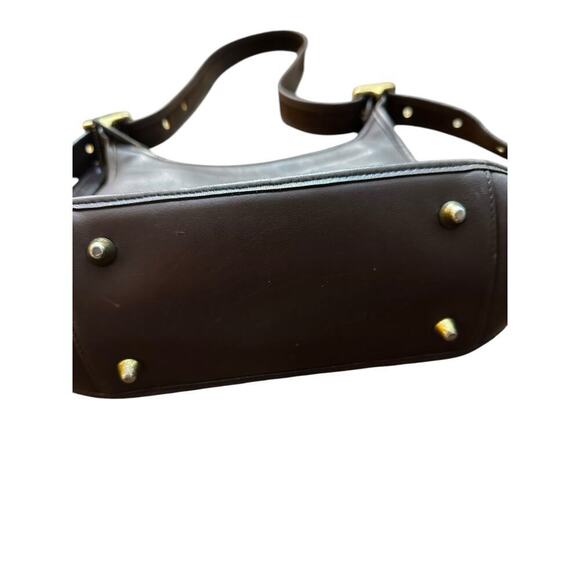 Vintage Coach Women's 9966 legacy Brown Zip Top Leather Shoulder Straps Bag - Picture 3 of 10